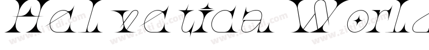 HelveticaWorld Itali字体转换